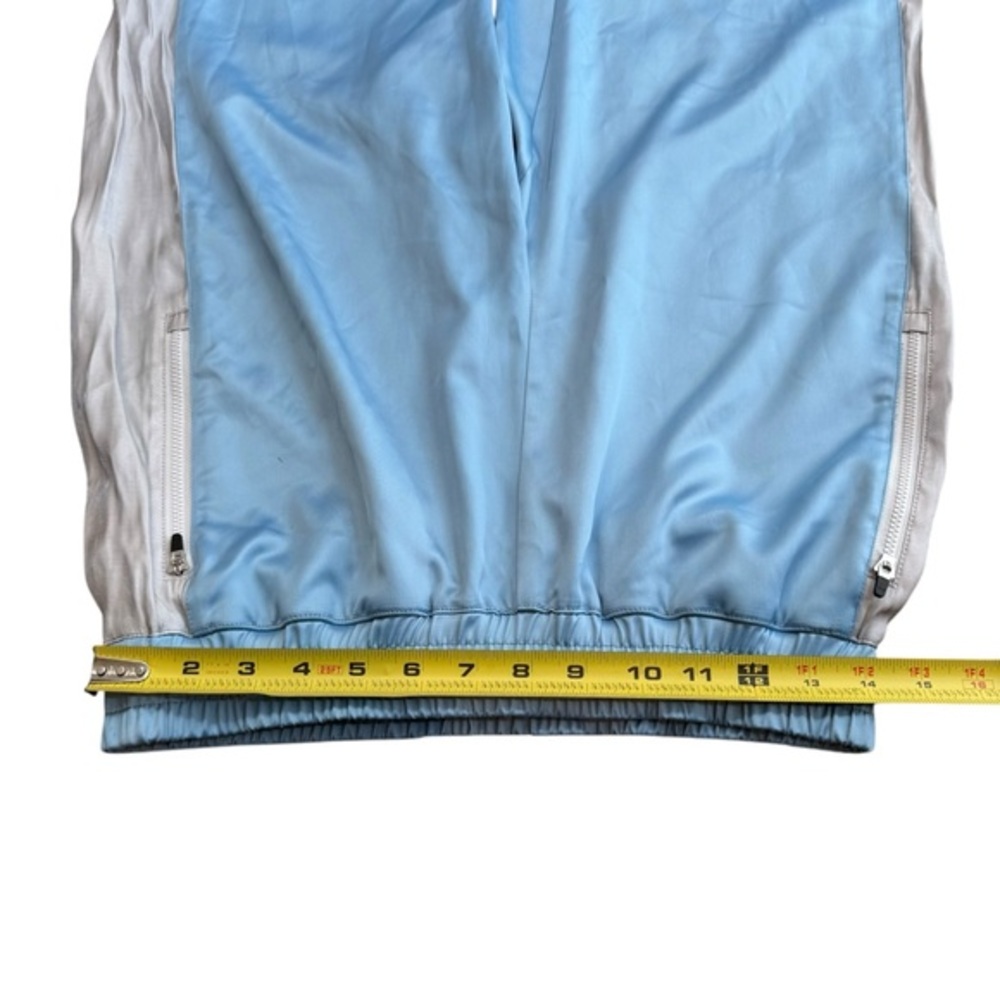 Juicy Couture‎ Women’s M Satin Colorblock Jogger Pants Blue Retro Y2K Style NWT - Picture 8 of 9